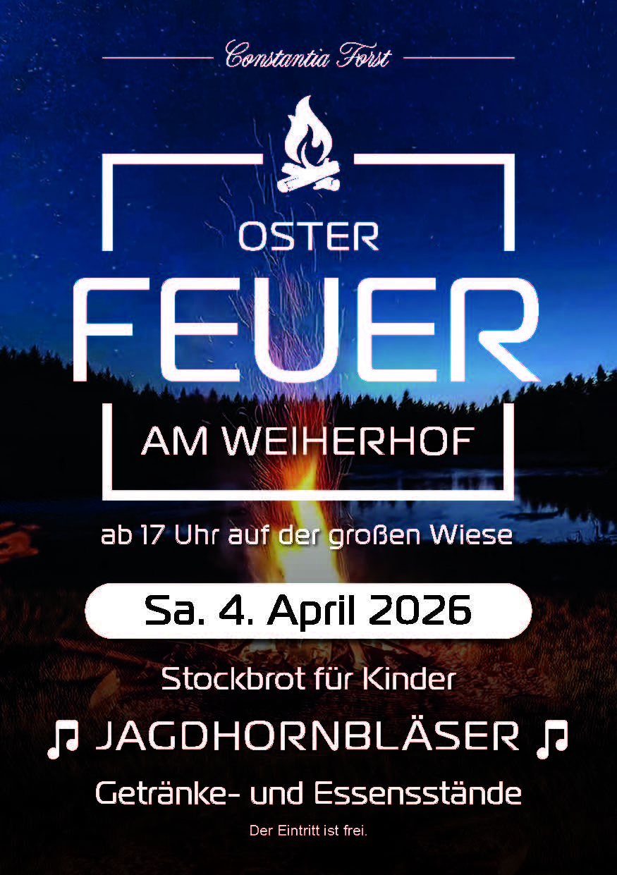 Osterfeuer am Weiherhof
